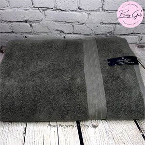 Brooks Brothers 36"x68" Gray Oversized Bath Sheet Towel